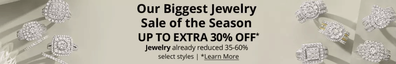 Biggest Jewelry Sale of the Season at JCPenney: Up to 70% off + 25%-30% off