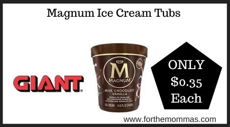 Giant: Magnum Ice Cream Tubs