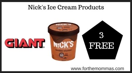 Nick's Ice Cream Products