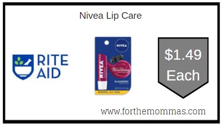 Rite Aid: Nivea Lip Care ONLY $1.49 Each