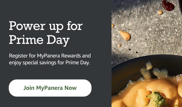 FREE $3 Amazon Credit & FREE Treat For Prime Members Who Sign Up for Panera Rewards