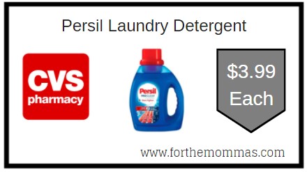 CVS: Persil Laundry Detergent ONLY $3.99 Each 