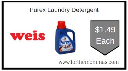 Weis: Purex Laundry Detergent ONLY $1.49 Each