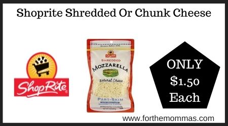 Shoprite Shredded Or Chunk Cheese