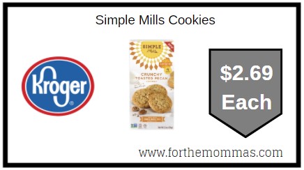 Kroger: Simple Mills Cookies ONLY $2.69