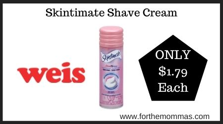 Weis: Skintimate Shave Cream