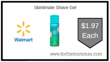 Walmart: Skintimate Shave Gel ONLY $1.97 Each