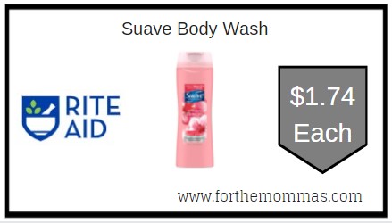 Rite Aid: Suave Body Wash ONLY $1.74 Each