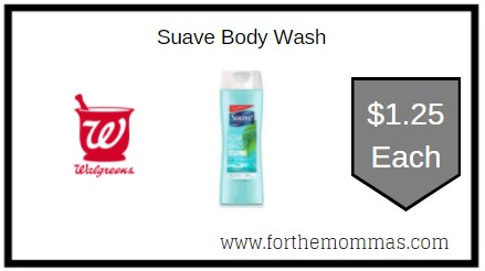 Walgreens: Suave Body Wash ONLY $1.25 Each