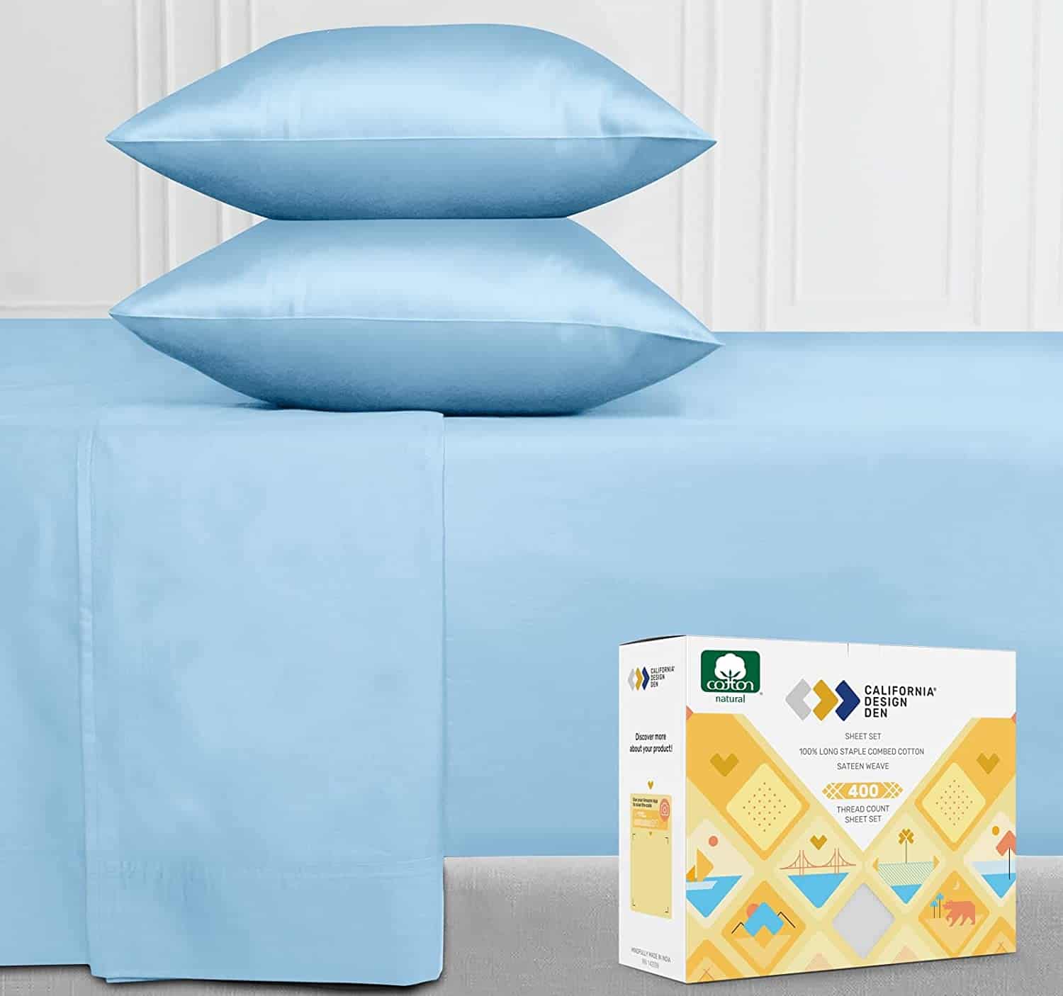 Amazon: 400 Thread Count 100% Cotton Sheet Set ONLY $50.99
