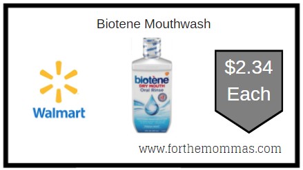 Walmart: Biotene Mouthwash ONLY $2.34 Each
