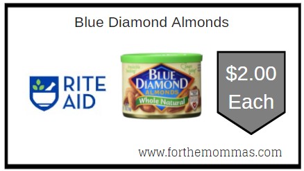 Rite Aid: Blue Diamond Almonds ONLY $2.00 Each