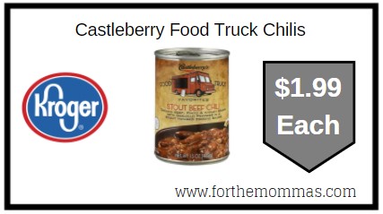 Kroger: Castleberry Food Truck Chilis ONLY $1.99 Each