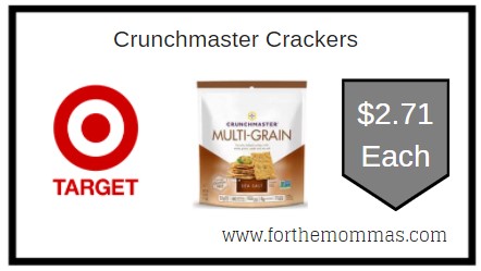 Target: Crunchmaster Crackers ONLY $2.71 Each