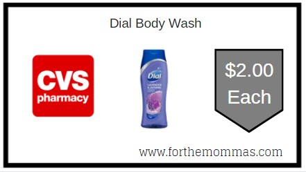 CVS: Dial Body Wash ONLY $2 Each
