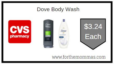 CVS: Dove Body Wash ONLY $3.24 Each