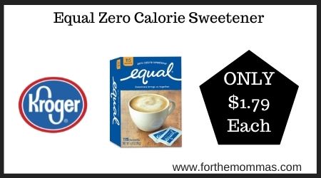 Equal Zero Calorie Sweetener