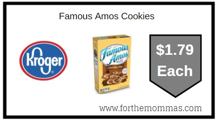 Kroger: Famous Amos Cookies ONLY $1.79 Each 