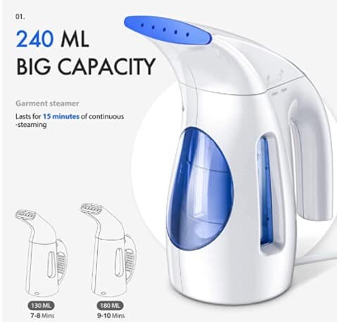 Amazon: Hilife Handheld Garment Steamer for Clothing, Upgraded Version - $22.94