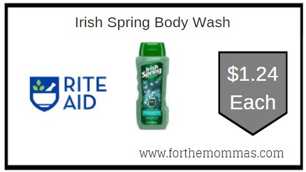 Rite Aid: Irish Spring Body Wash ONLY $1.24 Each 