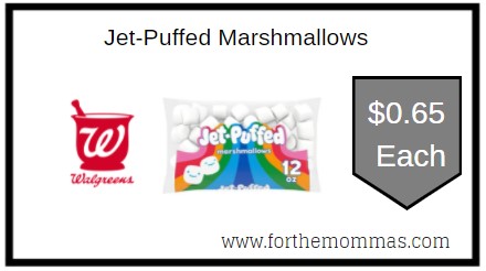 Walgreens: Jet-Puffed Marshmallows ONLY $0.65 Each 
