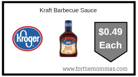 Kroger: Kraft Barbecue Sauce & Dip ONLY $0.49 Each 