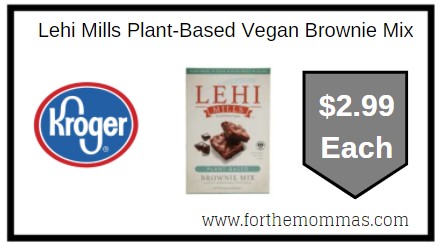 Kroger: Lehi Mills Plant-Based Vegan Brownie Mix ONLY $2.99 Each