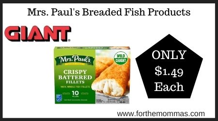 Mrs. Paul's Breaded Fish Products