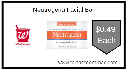 Walgreens: Neutrogena Facial Bar ONLY $0.49