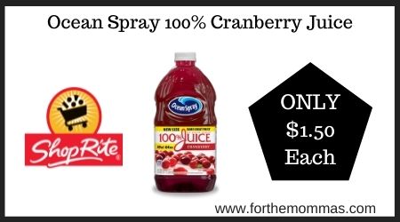 Ocean Spray 100% Cranberry Juice