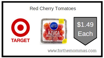 Target: Red Cherry Tomatoes 10.5oz Package ONLY $1.49 Each Thru 7/23