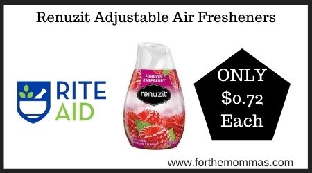 Rite Aid: Renuzit Adjustable Air Fresheners ONLY $0.72 Each 