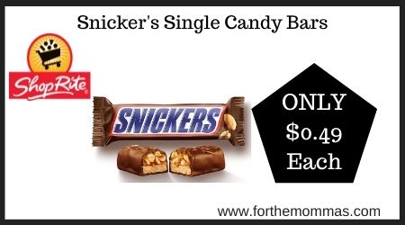 Snicker's Single Candy Bars