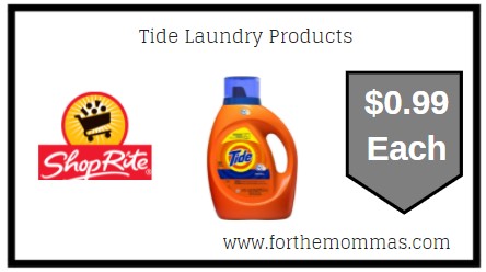 ShopRite: Tide Laundry Products Only $0.99 Each