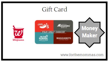 Walgreens: Gift Card Moneymaker Starting 7/25