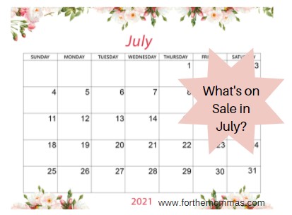 What's On Sale In July?
