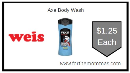Weis: Axe Body Wash ONLY $1.25 Each