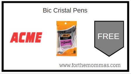Acme: FREE Bic Cristal Pens