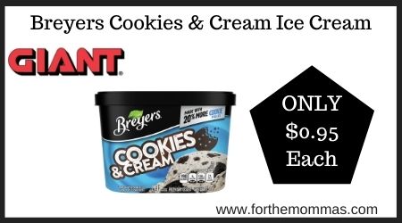 Breyers Cookies & Cream Ice Cream
