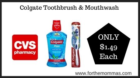 Colgate Toothbrush & Mouthwash