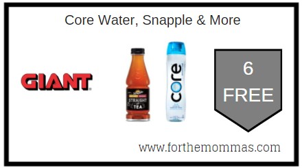 Giant: FREE Core Water, Snapple & More