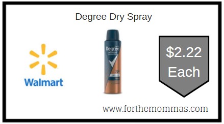 Degree Antiperspirant Deodorant Dry Spray 3.8 oz