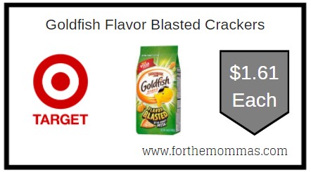 Target: Goldfish Flavor Blasted Crackers ONLY $1.16 Each