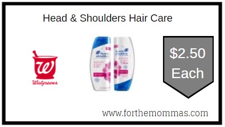 Walgreens: Head & Shoulders Hair Care ONLY $2.50 Each