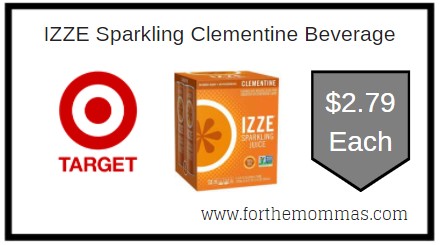 Target: IZZE Sparkling Clementine Beverage ONLY $2.79 Each 