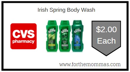 CVS: Irish Spring Body Wash ONLY $2 Each