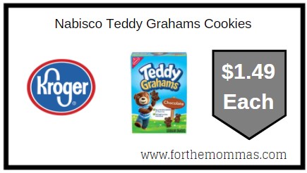 Kroger: Nabisco Teddy Grahams Cookies ONLY $1.49 Each