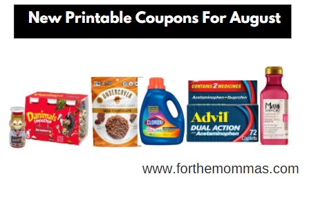 New Coupons For August Over $186 In Savings