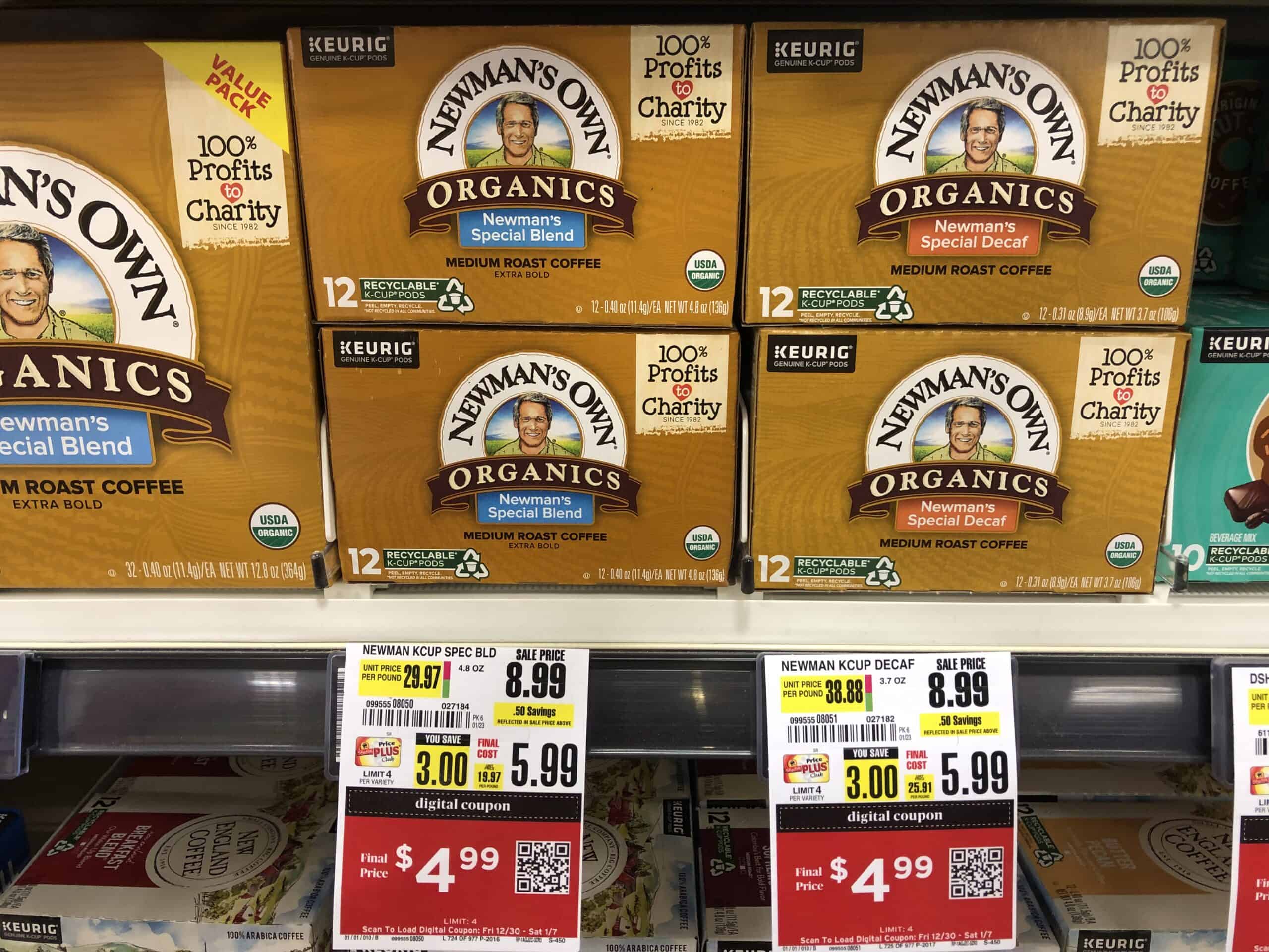 Newmans Own Organics Coffee Pods