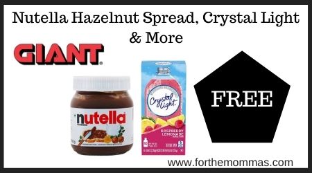 Nutella Hazelnut Spread, Crystal Light & More